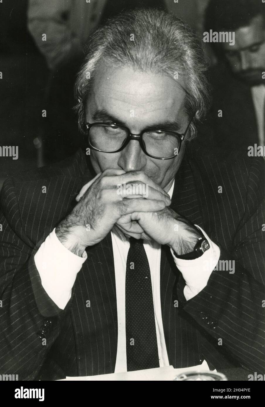 Direttore italiano Bruno Tassan DIN, anni '80 Foto Stock