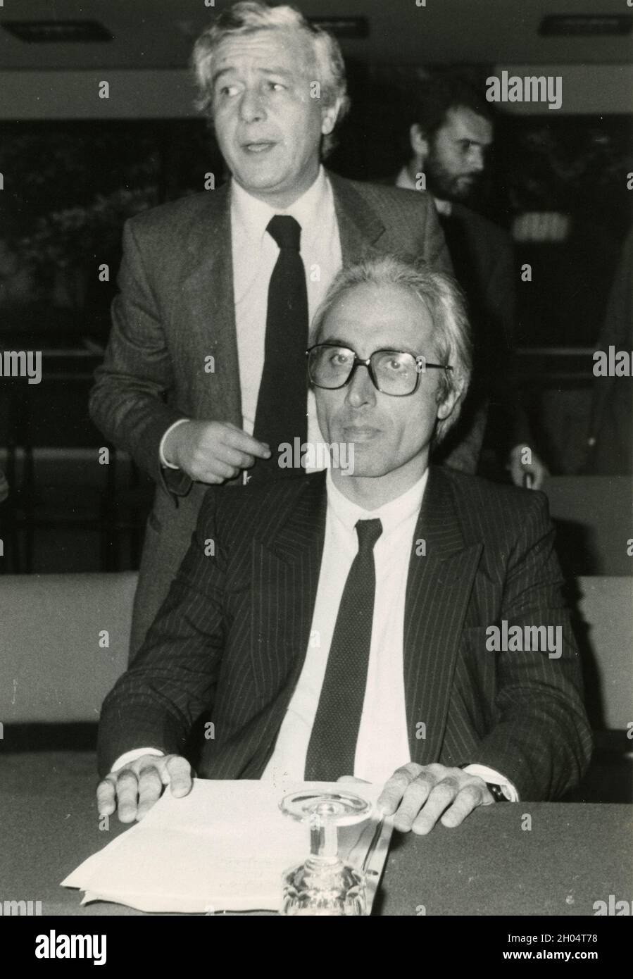 Direttore italiano Bruno Tassan DIN, anni '80 Foto Stock