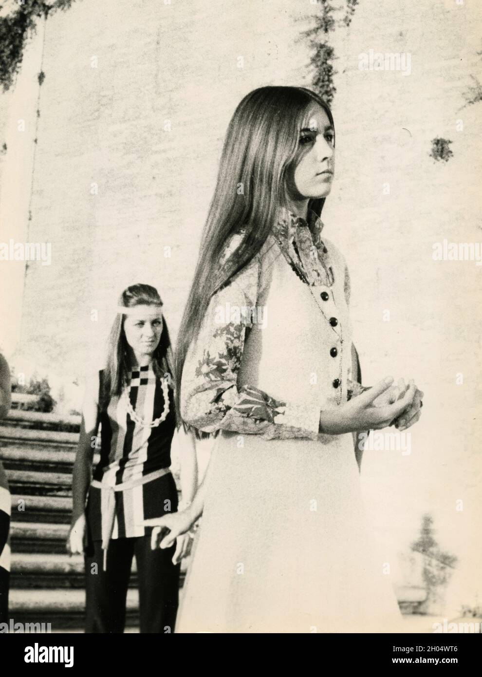 Attrice e cantante americana Romina Power, anni '70 Foto Stock