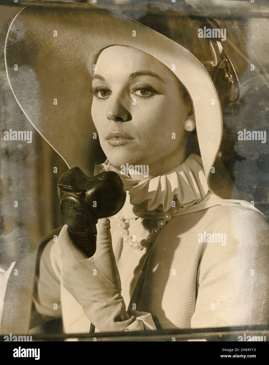 Attrice italiana e modello di moda Elsa Martinelli, anni '70 Foto Stock
