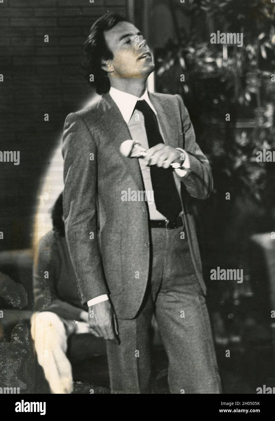 Cantante e cantautore spagnolo Julio Iglesias, 1979 Foto Stock