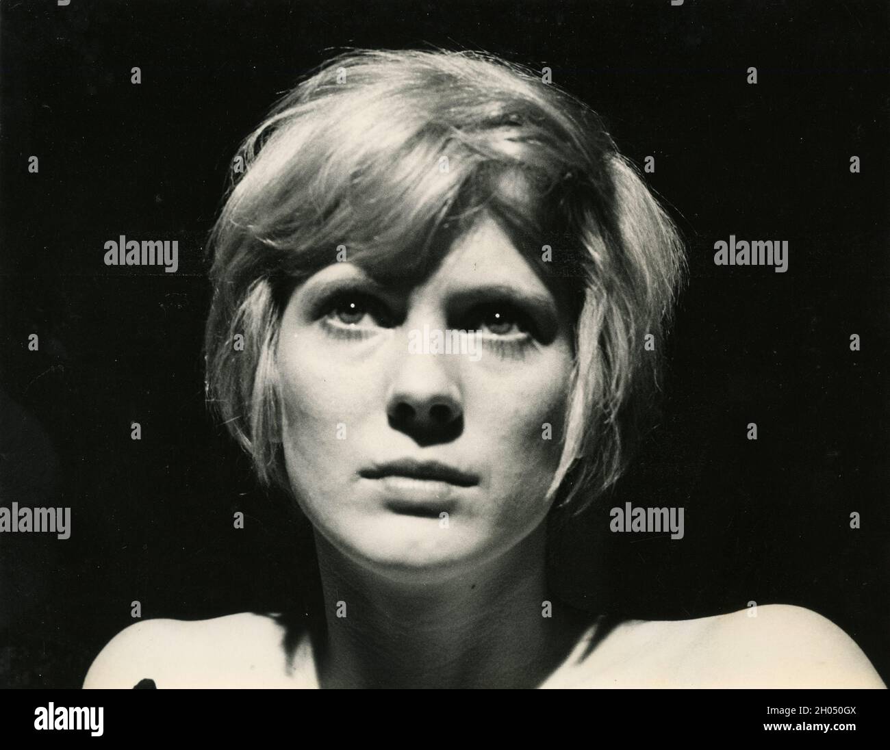 Attrice americana e scultore artista Mimsy Farmer, anni '70 Foto Stock