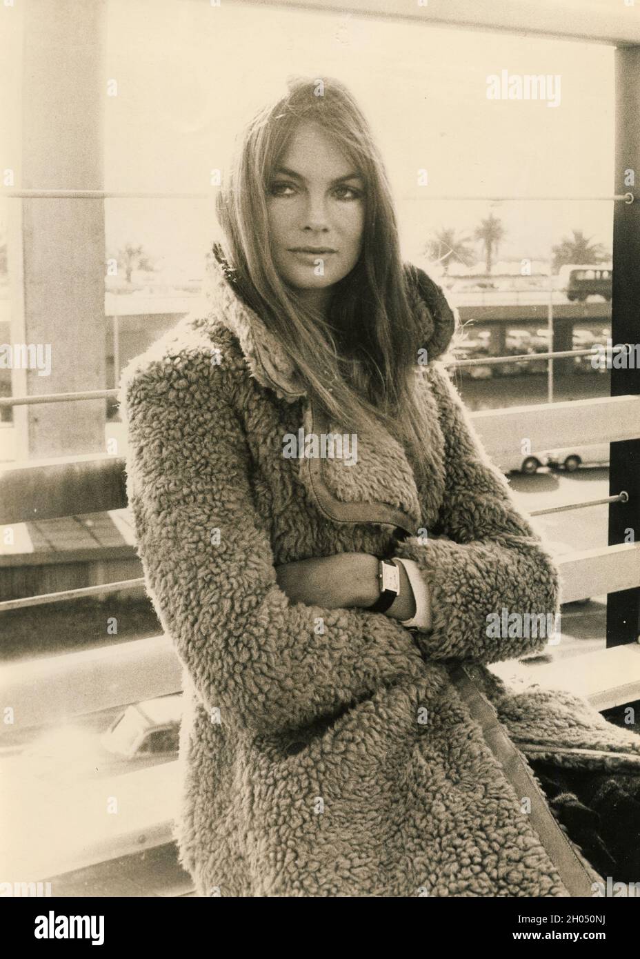 Supermodel e attrice britannica Jean Shrimpton, anni '70 Foto Stock