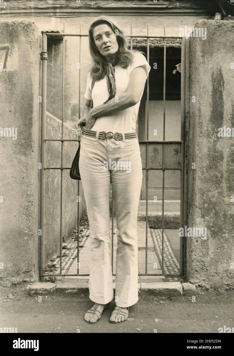 Attrice e attivista britannica Vanessa Redgrave, anni '70 Foto Stock