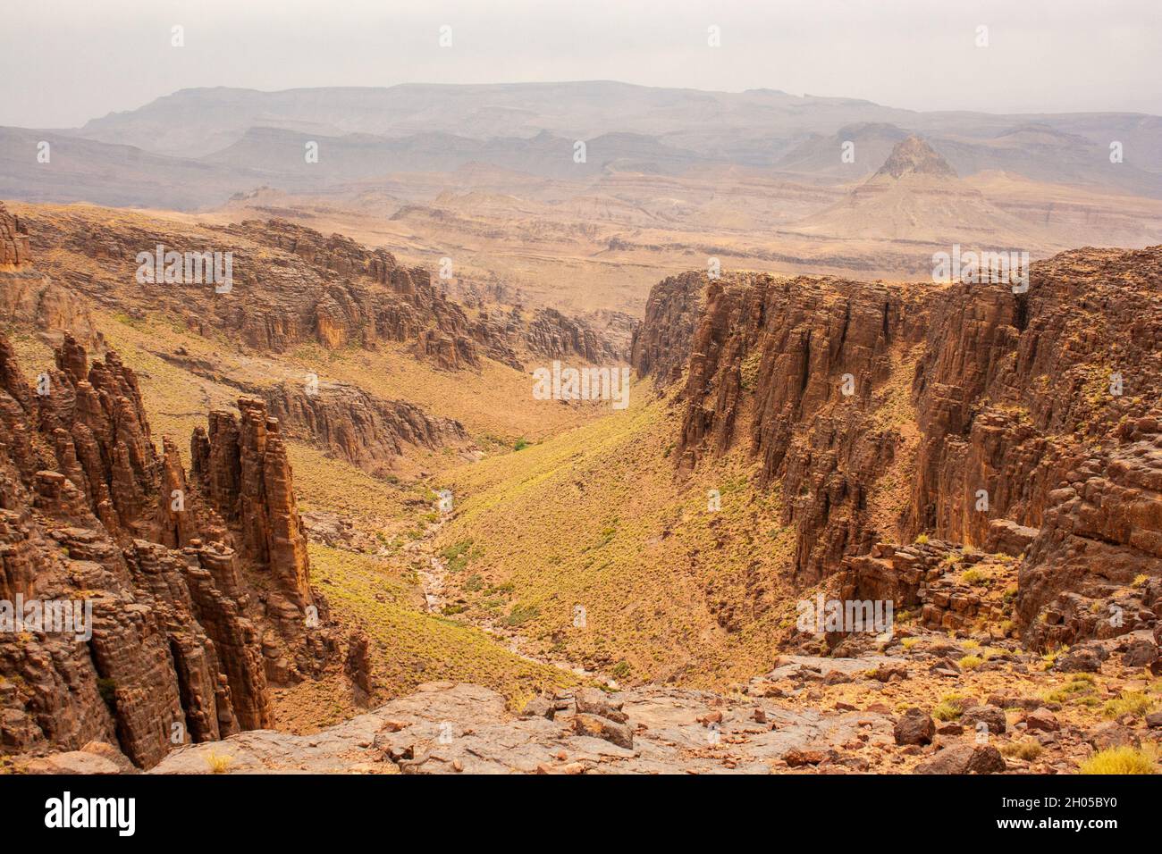 Sahara deserto paesaggio fotografato in Marocco Foto Stock