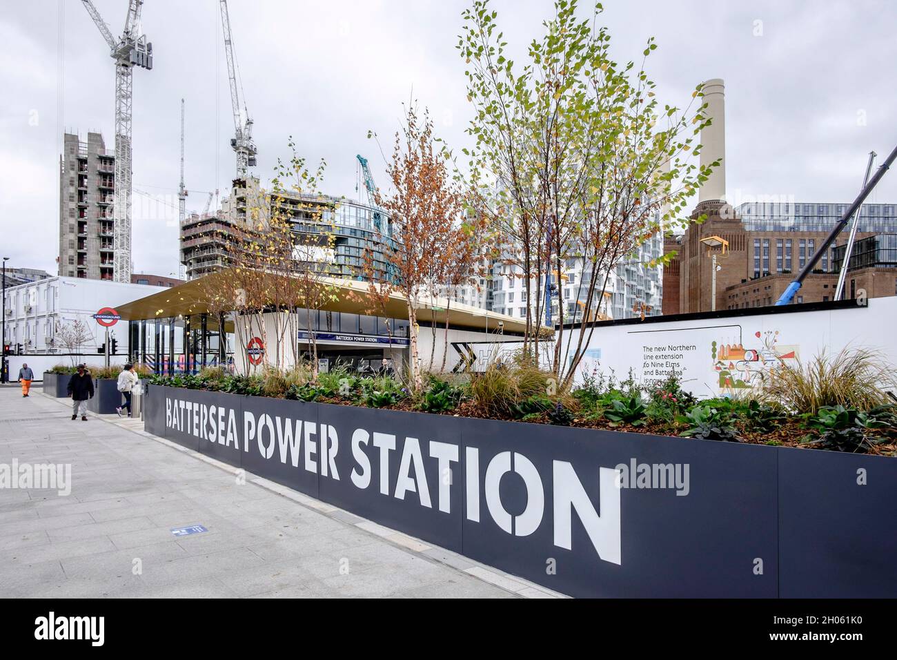 Stazione della metropolitana di Battersea Power Station, Londra, Regno Unito Foto Stock