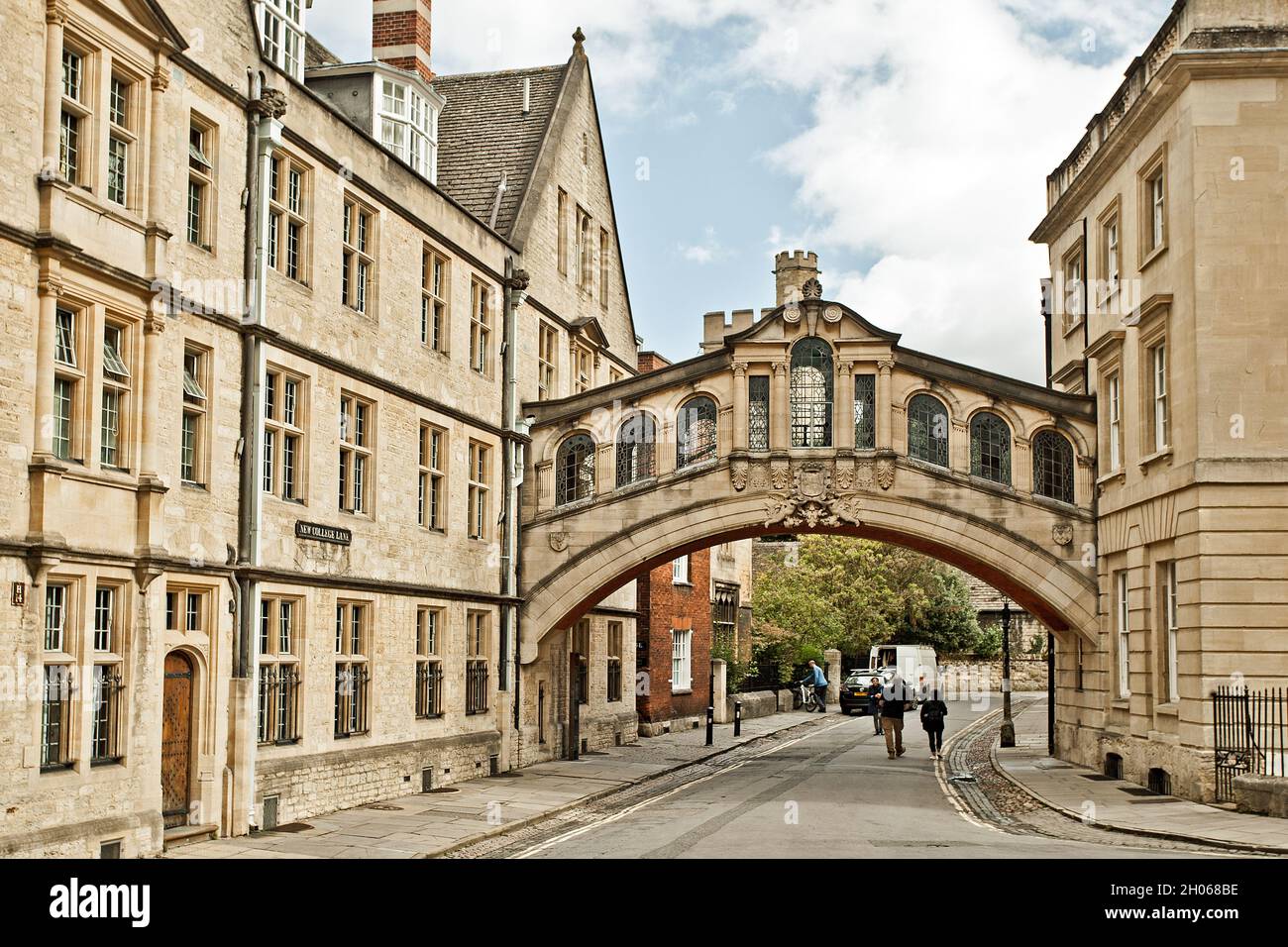 Hertford Bridge, Oxford - il "Ponte dei Sospiri" Foto Stock