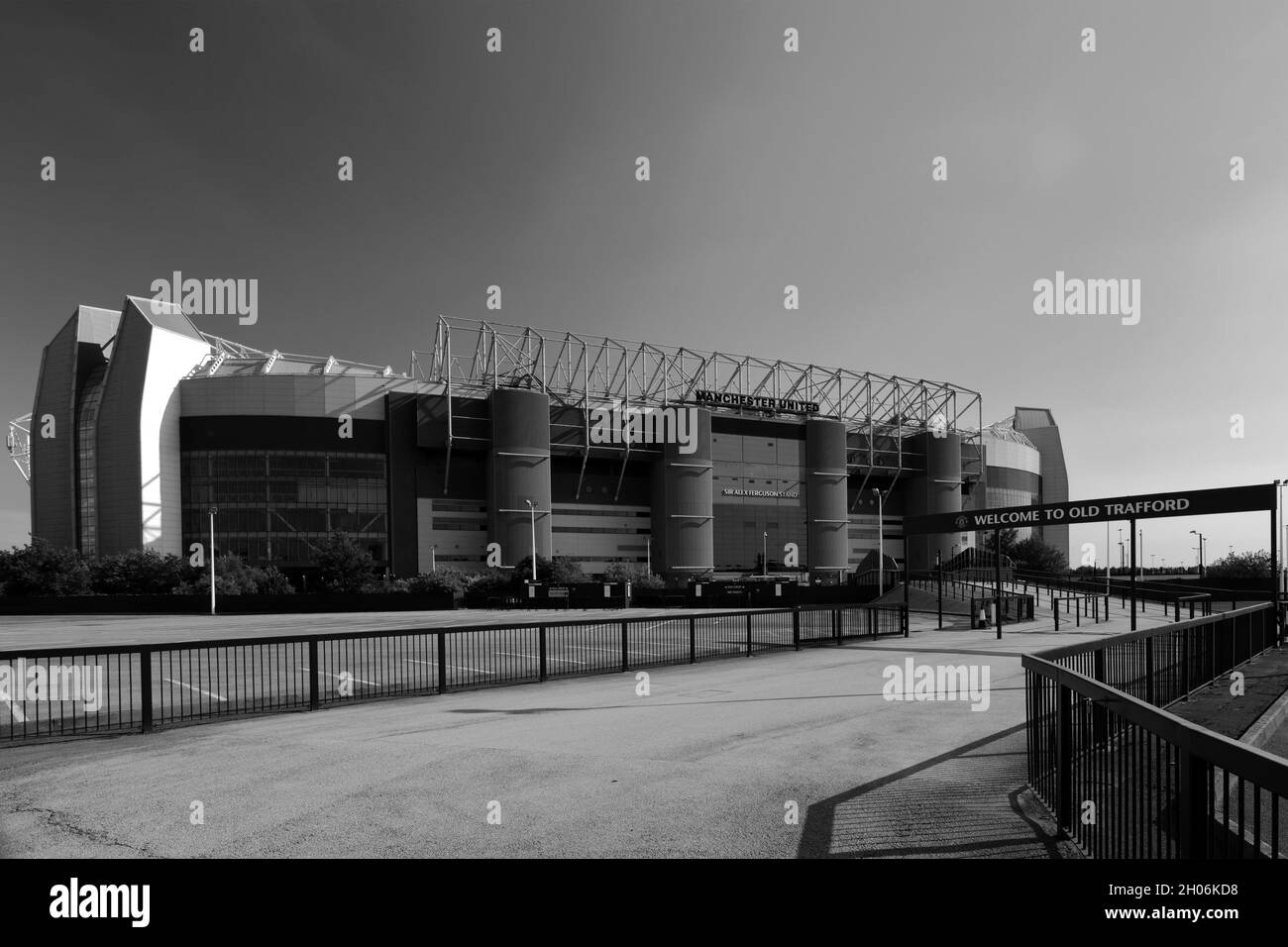 Manchester United's Old Trafford Ground, Manchester, Inghilterra, Regno Unito Foto Stock