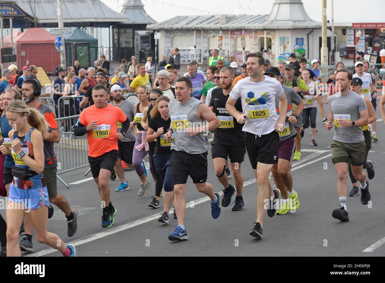 Mezza Maratona di Brighton 2021. Foto Terry Applin Foto Stock