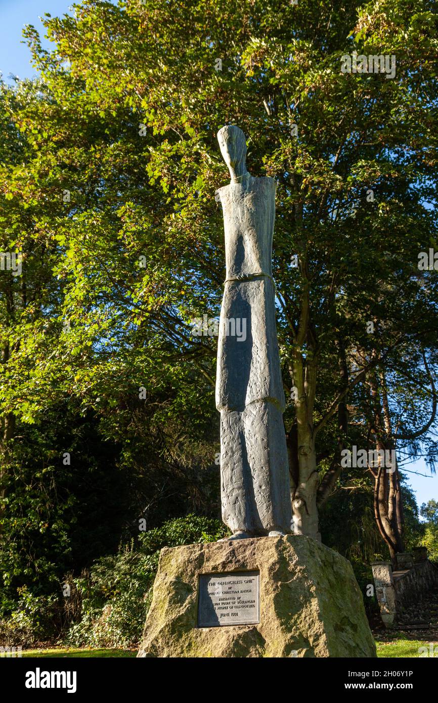 La statua indifesa di Rudolf Christian Baisch Foto Stock
