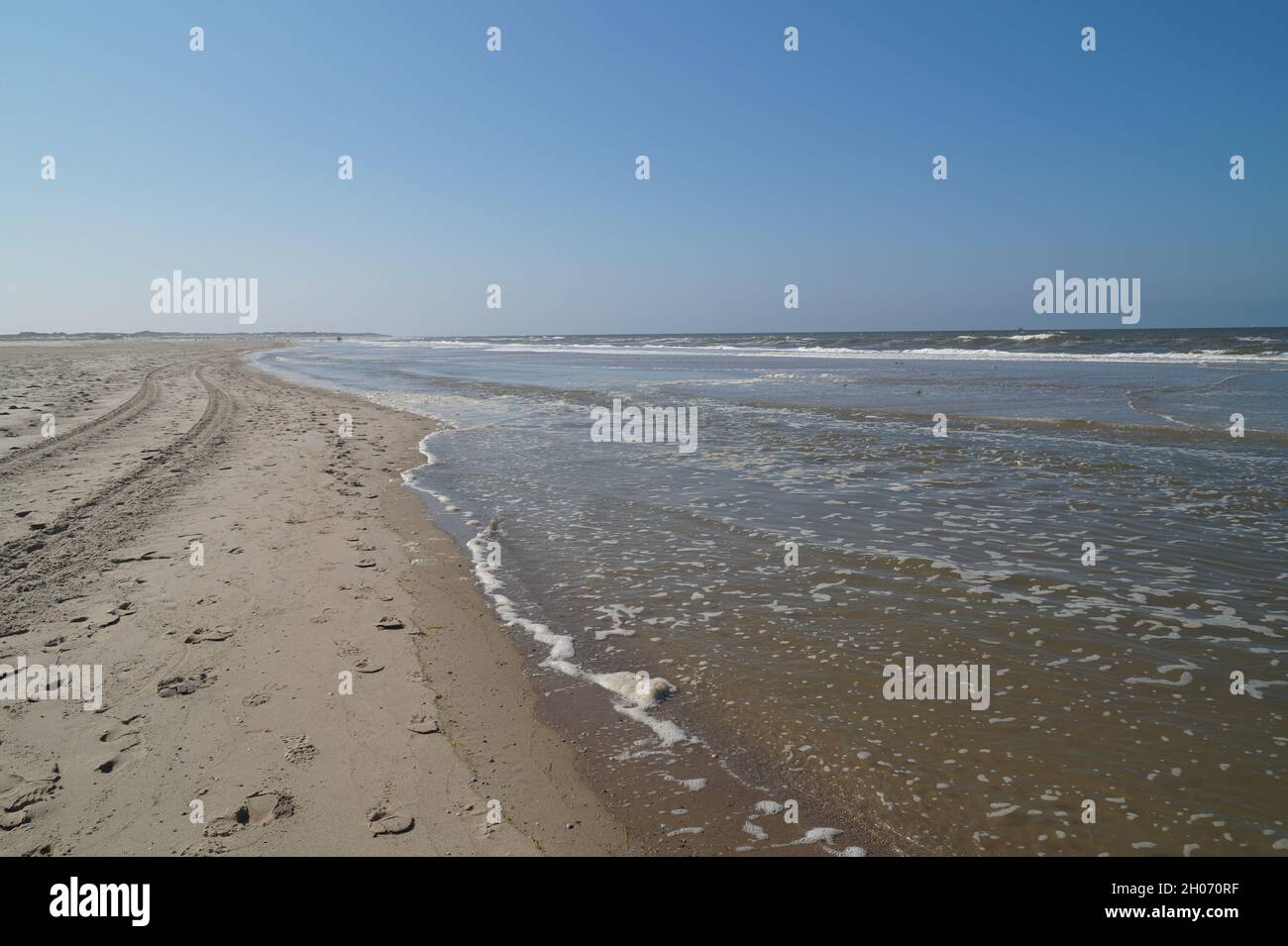 Pittoresca isola di Baltrum nel Mare del Nord in Germania Foto Stock