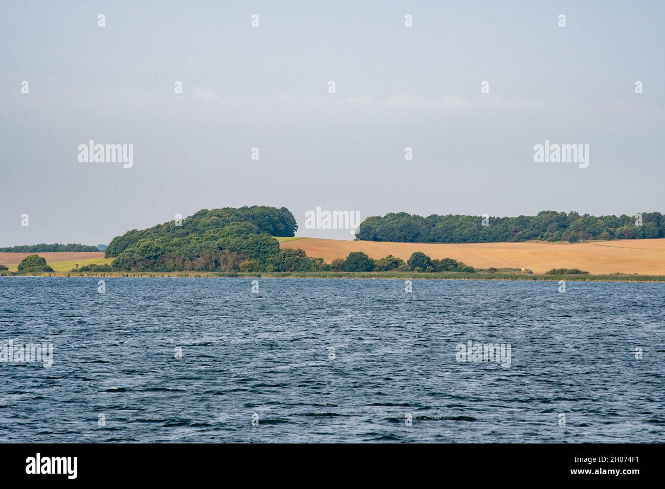linea di scogliera sulla costa tedesca Foto Stock
