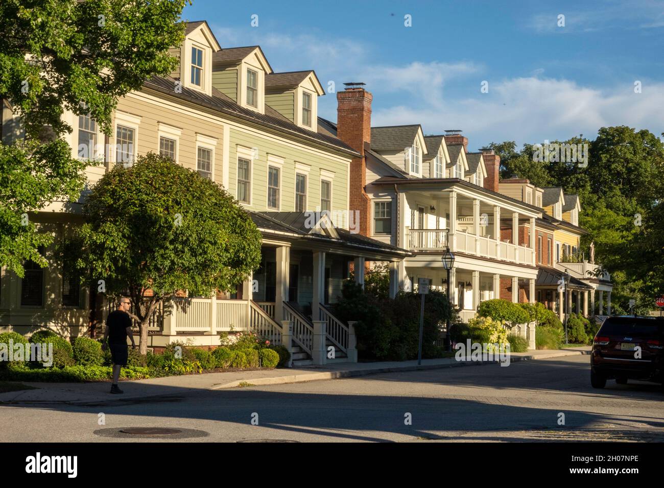 Cold Spring è un villaggio storico situato sul fiume Hudson nello stato di New York, Stati Uniti Foto Stock