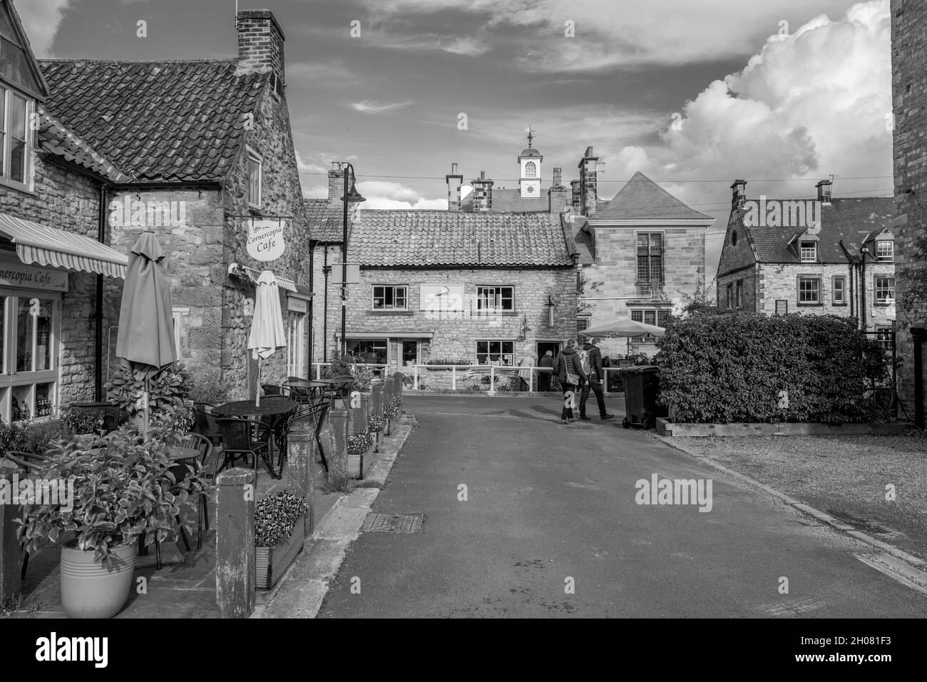 La piccola città di mercato di Helmsley nel North Yorkshire, Inghilterra, Regno Unito. Foto Stock