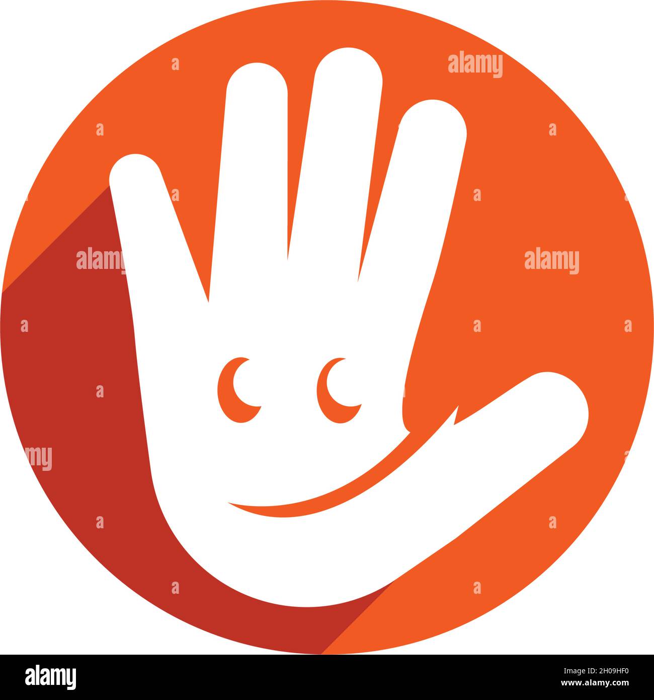 i bambini giocano il modello vettoriale del logo Illustrazione Vettoriale