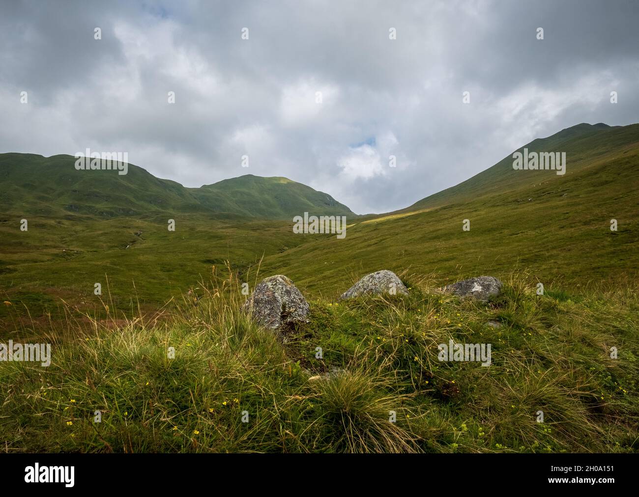 Paesaggio montano scozzese vicino a ben Lawers Foto Stock