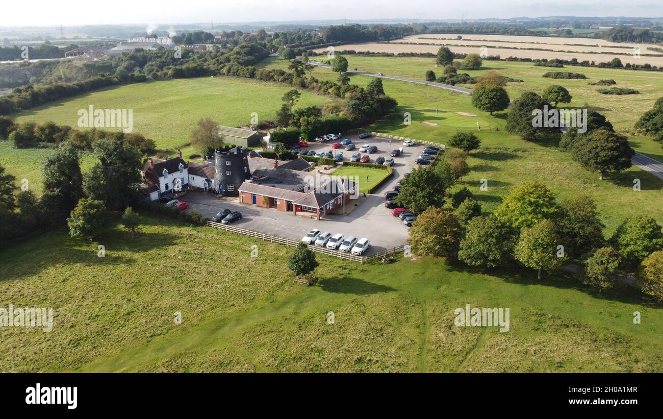 Vista aerea del Beverley Golf Club, Beverley, East Riding of Yorkshire Foto Stock