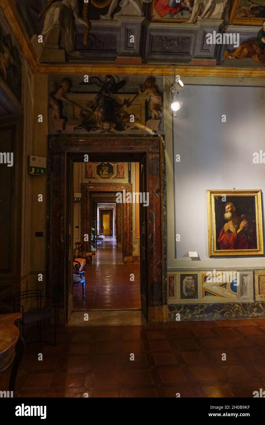 Galleria d'Arte Municipale, stile rococò, Jesi, Marche, Italia, Europa Foto Stock