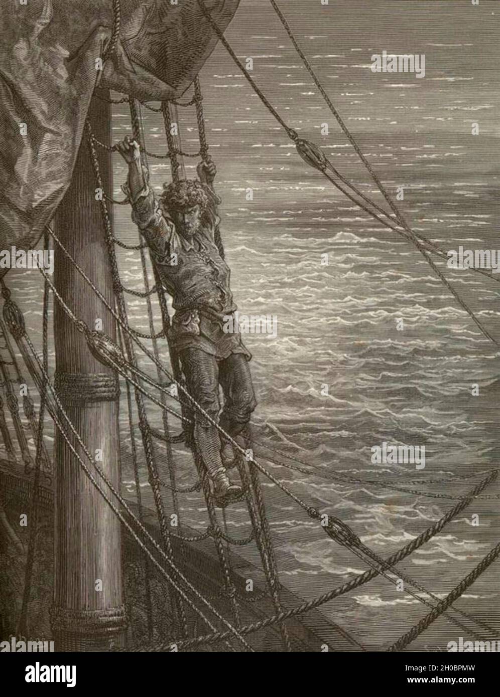 Illustrazione da Rime of the Ancient Mariner - Samuel Taylor Coleridge Foto Stock