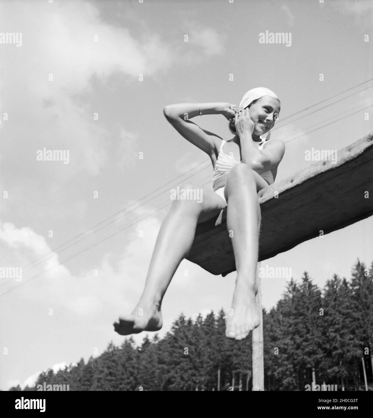 Ein Ausflug nach Bad Rippoldsau Schapbach, Deutsches Reich 1930er Jahre. Un viaggio a Bad Rippoldsau Schapbach, Germania 1930s. Foto Stock