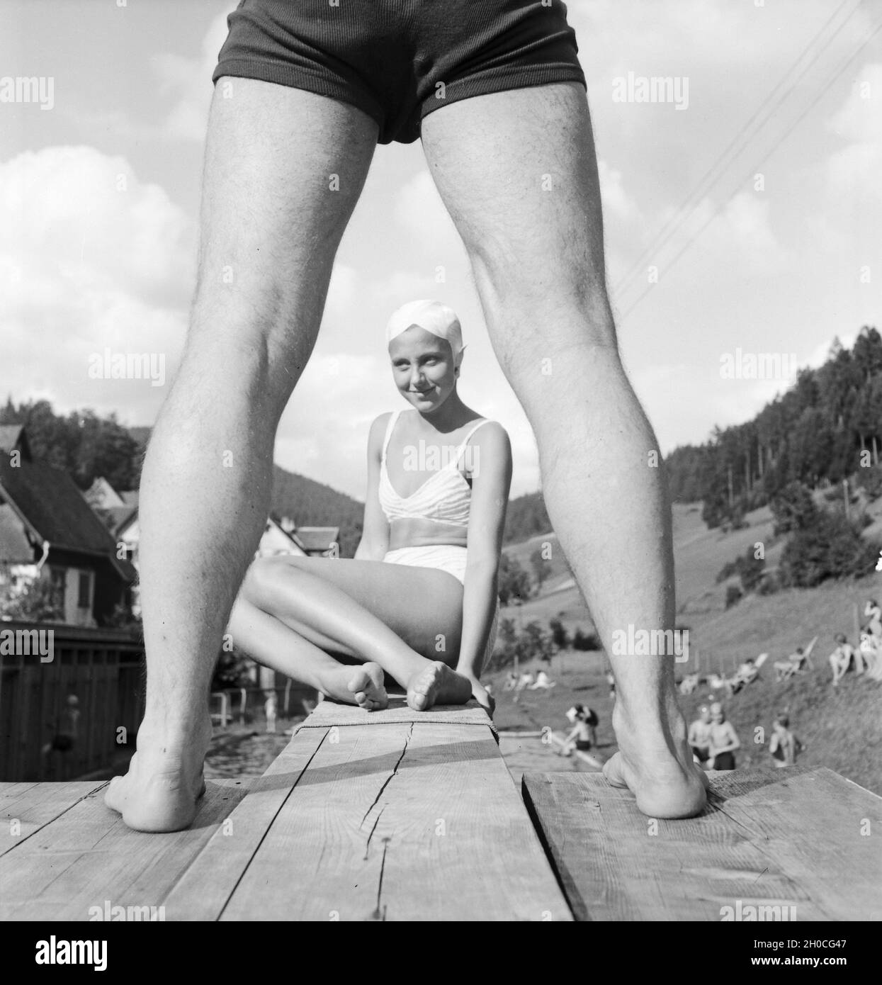 Ein Ausflug nach Bad Rippoldsau Schapbach, Deutsches Reich 1930er Jahre. Un viaggio a Bad Rippoldsau Schapbach, Germania 1930s. Foto Stock