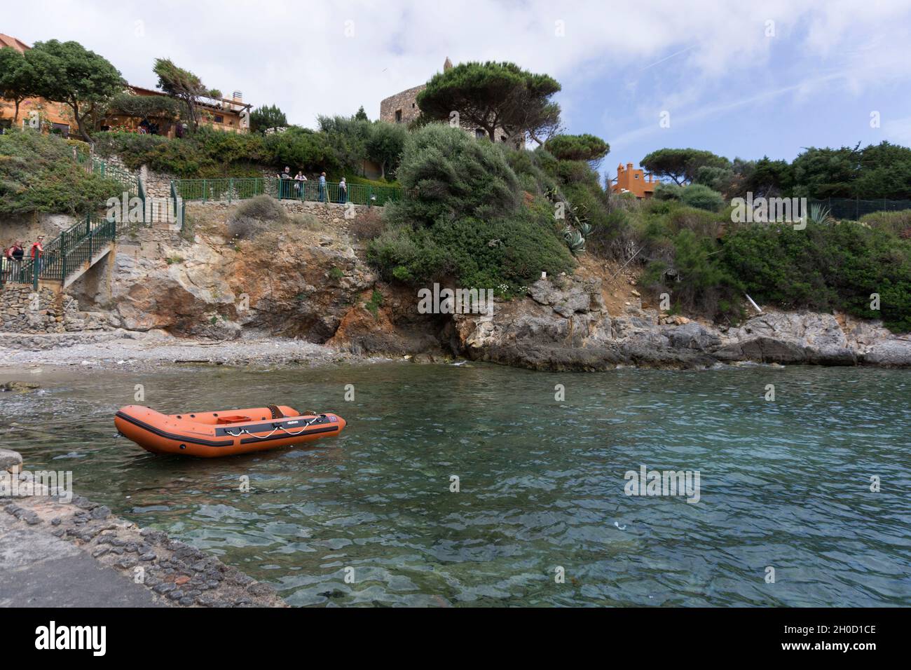 Arcipelago toscano, Cala Spalmatoio, Isola di Giannutri, Toscana, Italia, Europa Foto Stock