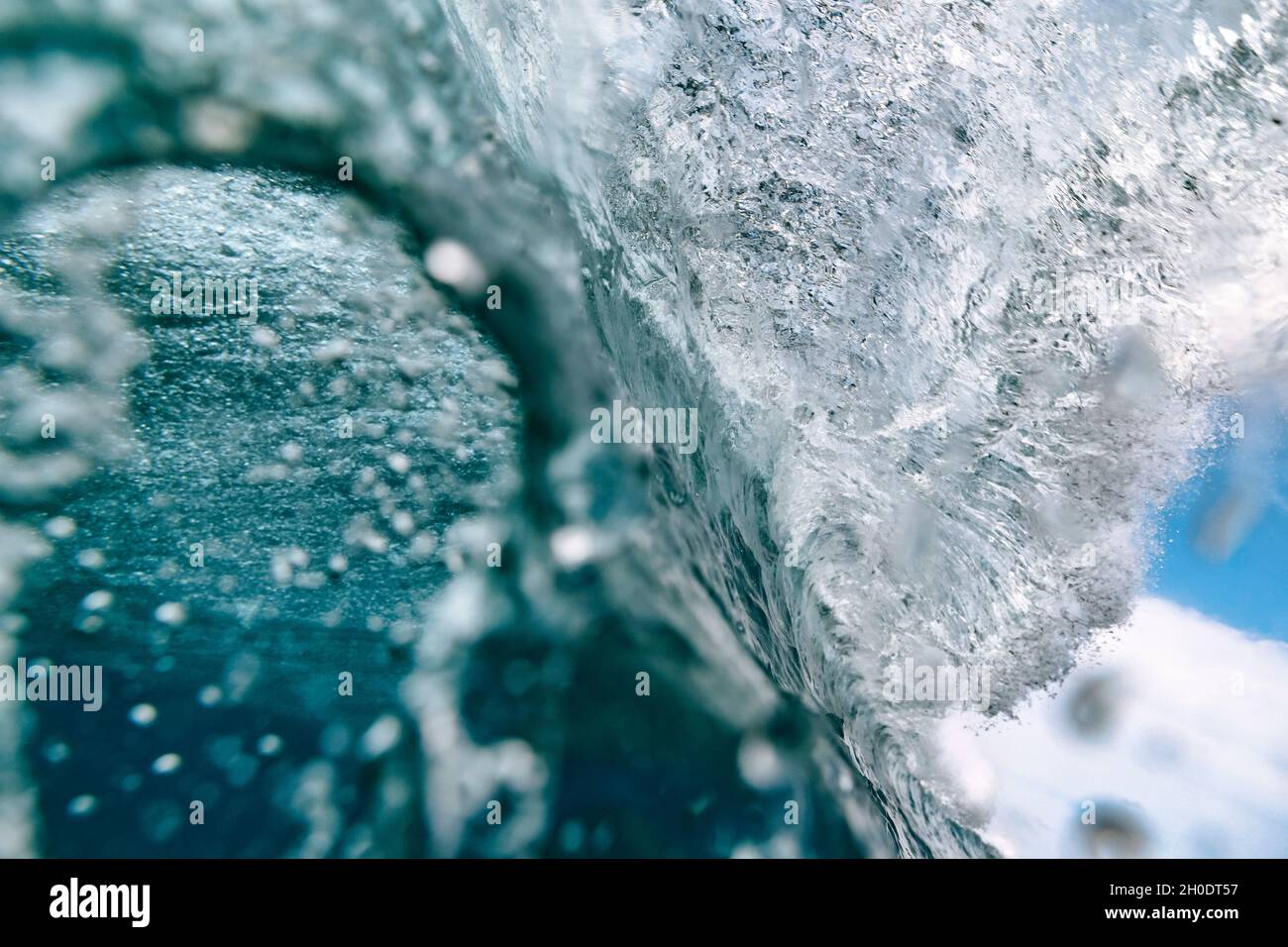 Ocean Wave, Oceano Indiano, Maldive Foto Stock