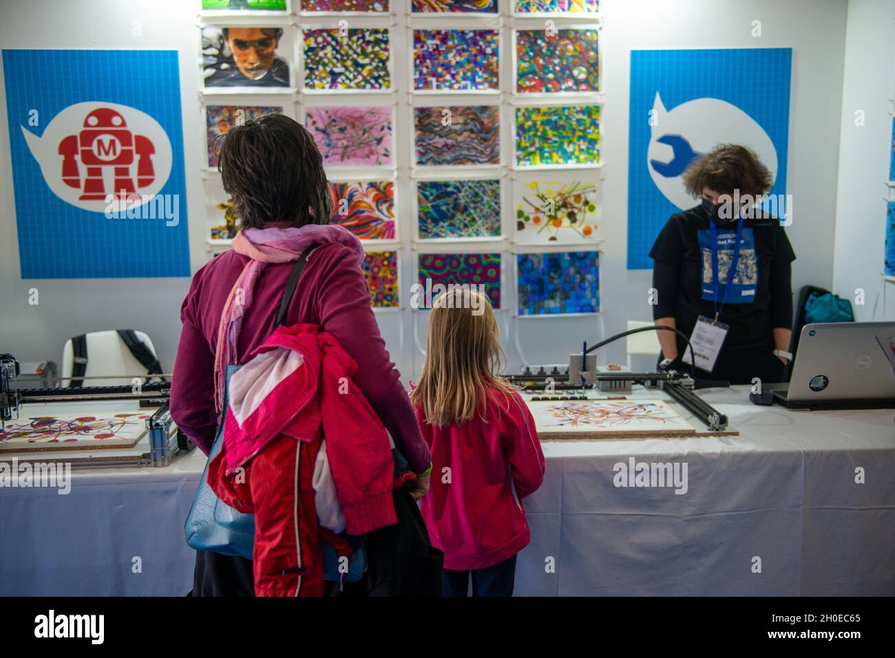 Roma, Italia 08/10/2021: Maker Faire Roma, Gazometer Industrial Park. © Andrea Sabbadini Foto Stock