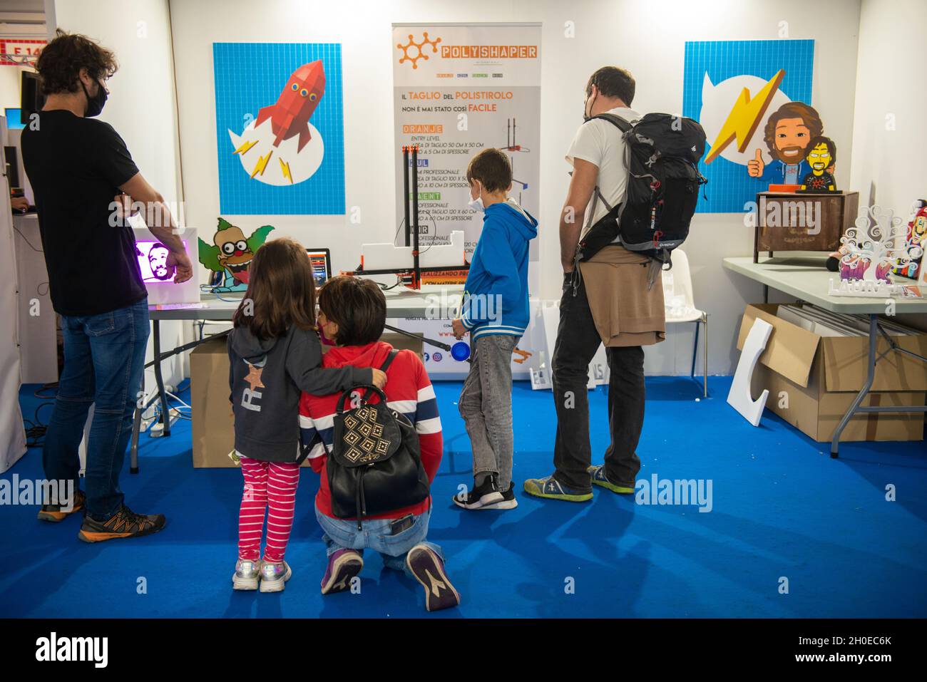 Roma, Italia 08/10/2021: Maker Faire Roma, Gazometer Industrial Park. © Andrea Sabbadini Foto Stock