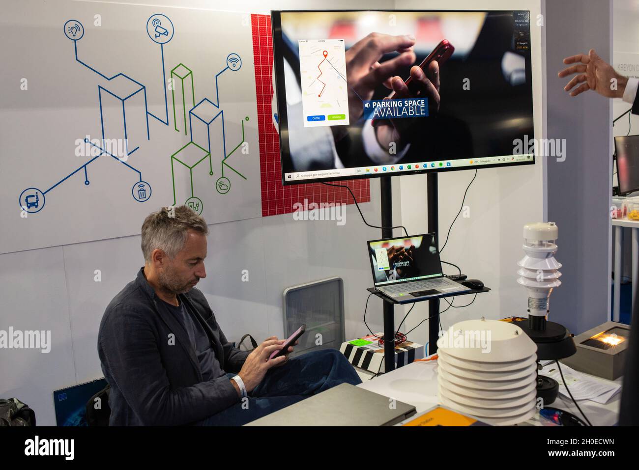 Roma, Italia 08/10/2021: Maker Faire Roma, Gazometer Industrial Park. © Andrea Sabbadini Foto Stock