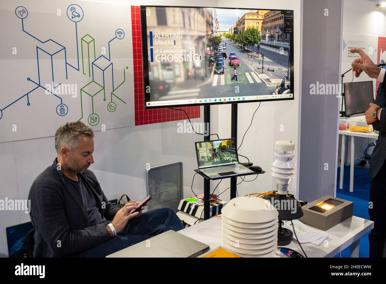 Roma, Italia 08/10/2021: Maker Faire Roma, Gazometer Industrial Park. © Andrea Sabbadini Foto Stock