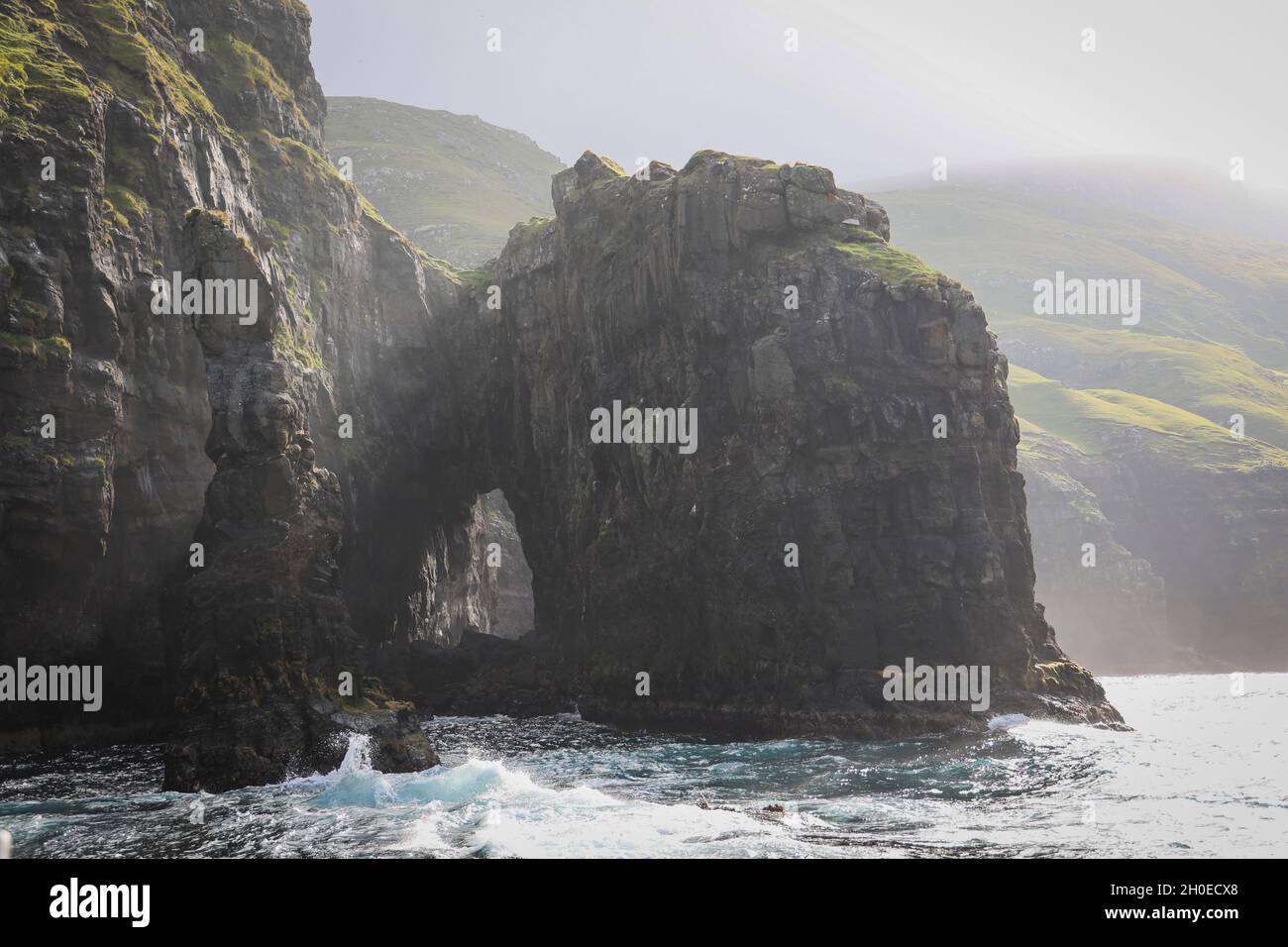 Vestmanna Bird Cliffs, Streymoy Island, Faroe Islands, Scandinavia, Europe Foto Stock