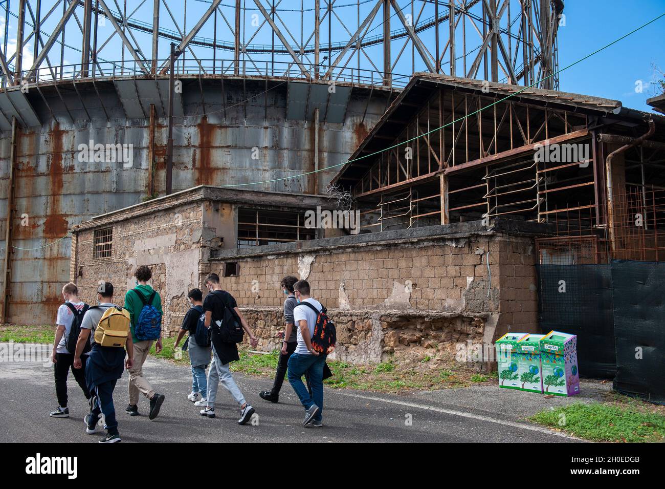 Roma, Italia 08/10/2021: Gazometro. © Andrea Sabbadini Foto Stock