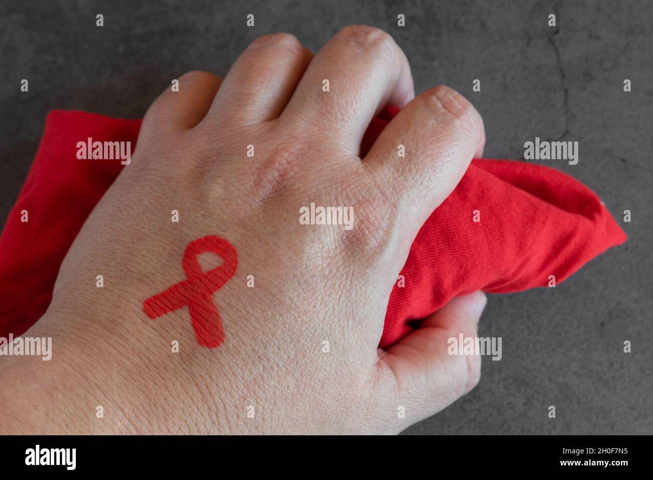 1 dicembre Giornata Mondiale contro l'AIDS Foto Stock