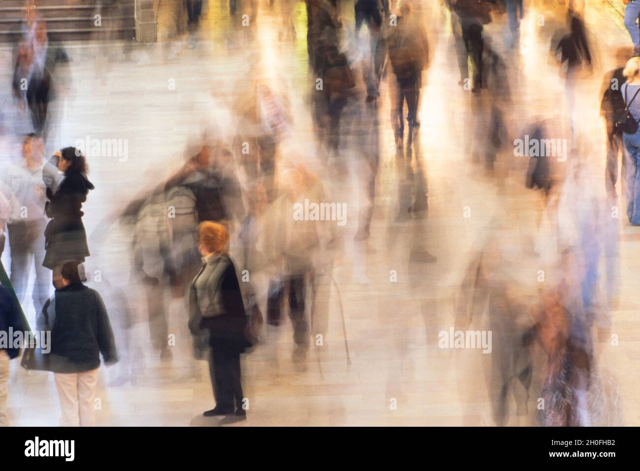 Ora di punta alla Grand Central Station di Manhattan NYC Foto Stock