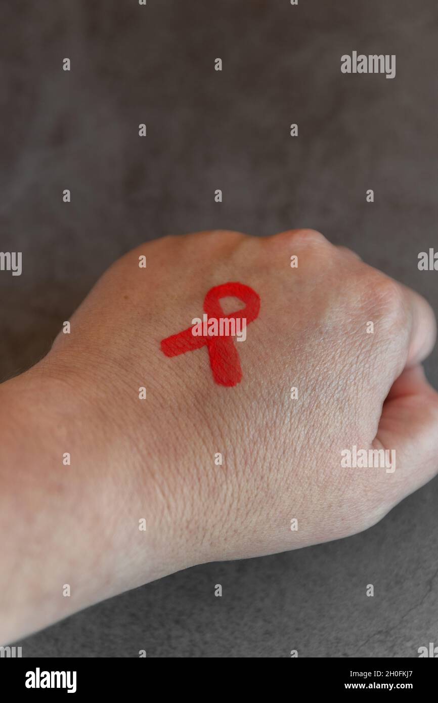 1 dicembre Giornata Mondiale contro l'AIDS Foto Stock