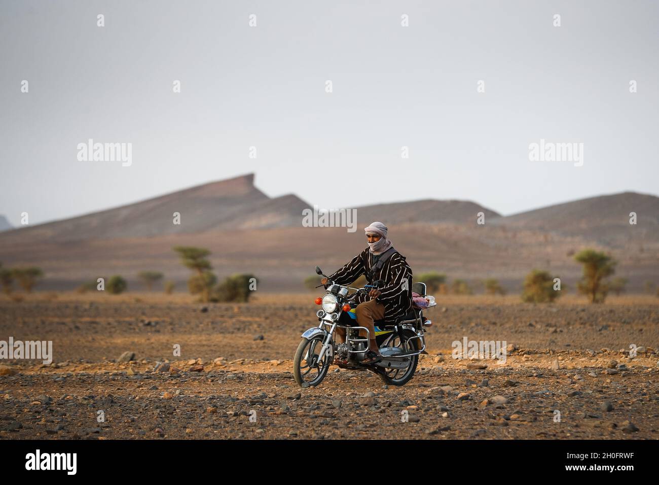 Zagora, Marocco, 12/10/2021, ambiance durante il Rallye du Maroc 2021, dall'8 al 13 ottobre 2021 a Zagora, Marocco - Foto Antonin Vincent / DPPI Foto Stock