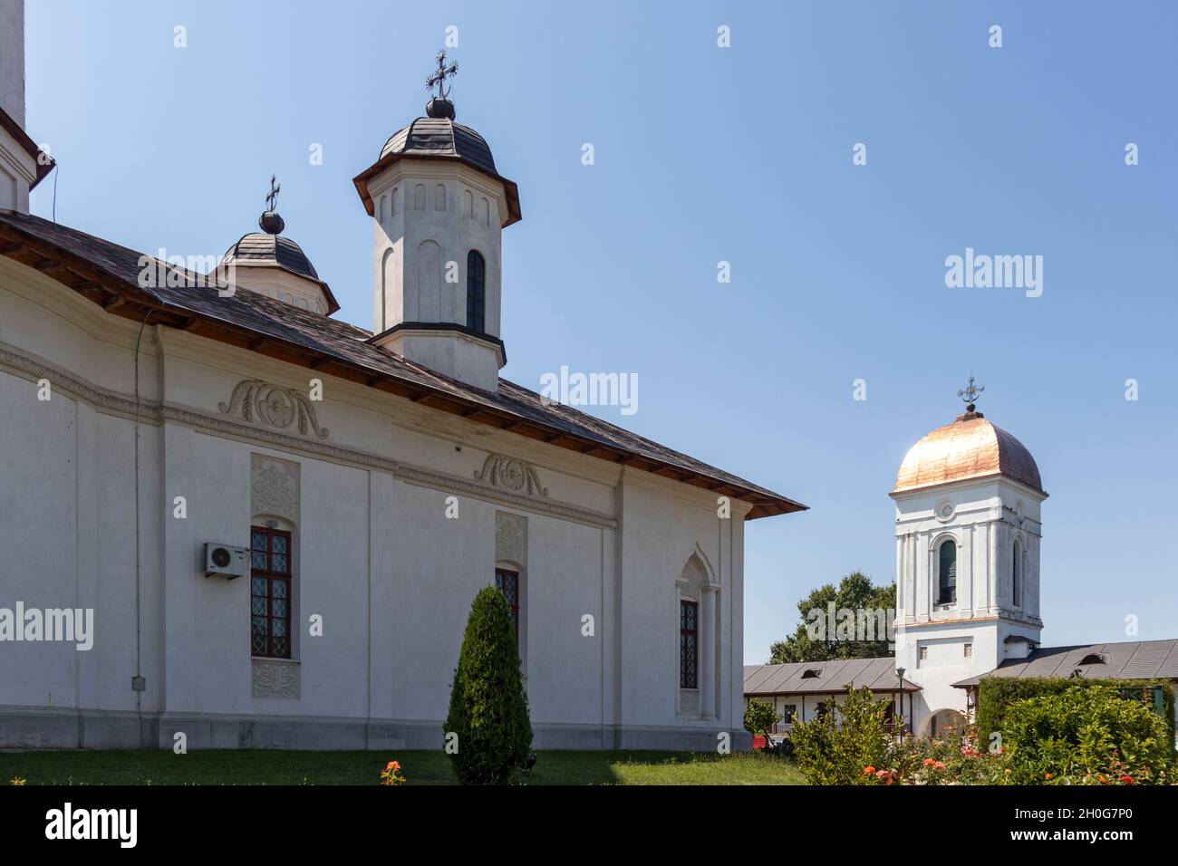 Monastero medievale di Cernica vicino alla città di Bucarest, Romania Foto Stock