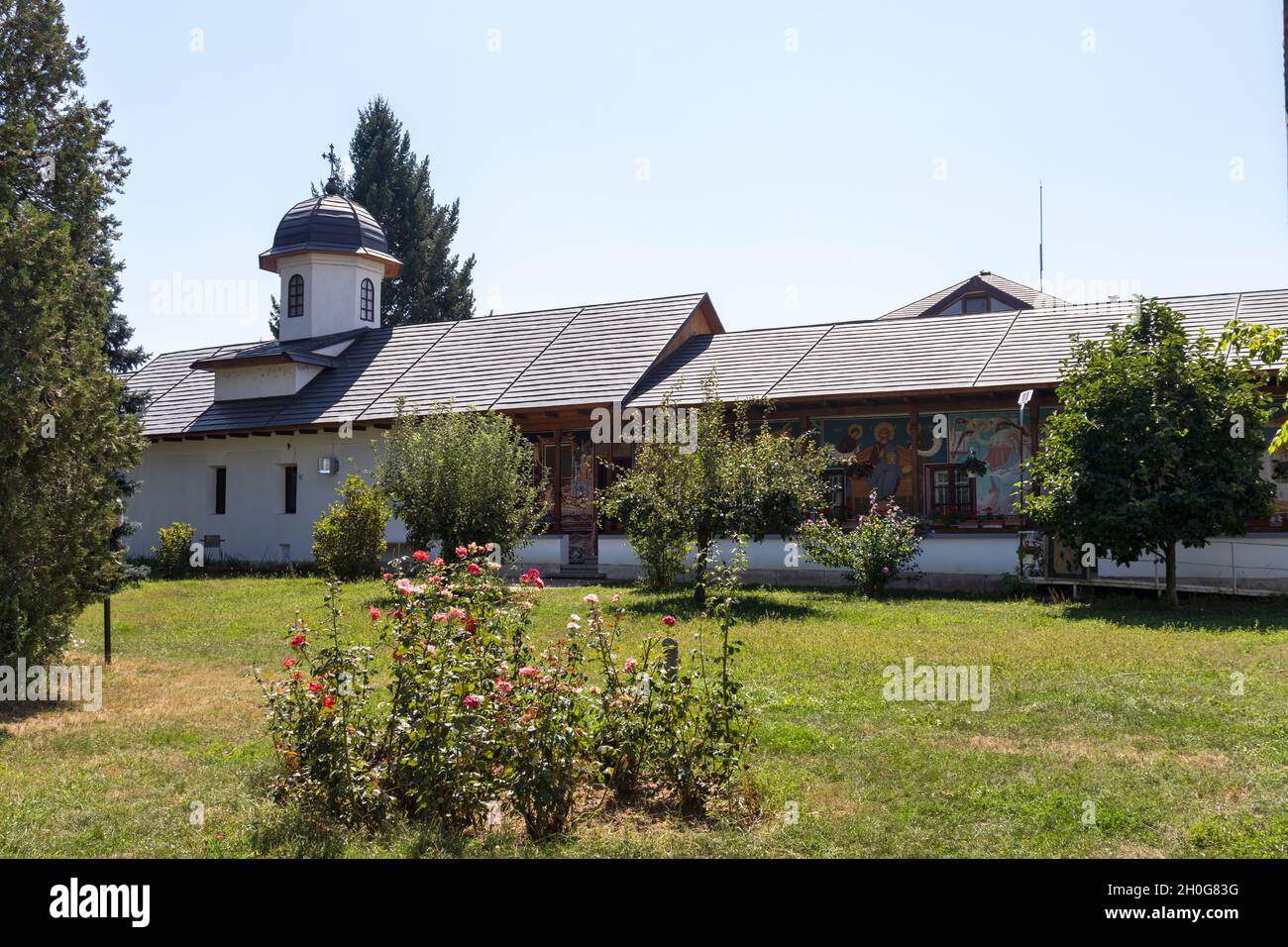 Monastero medievale di Cernica vicino alla città di Bucarest, Romania Foto Stock