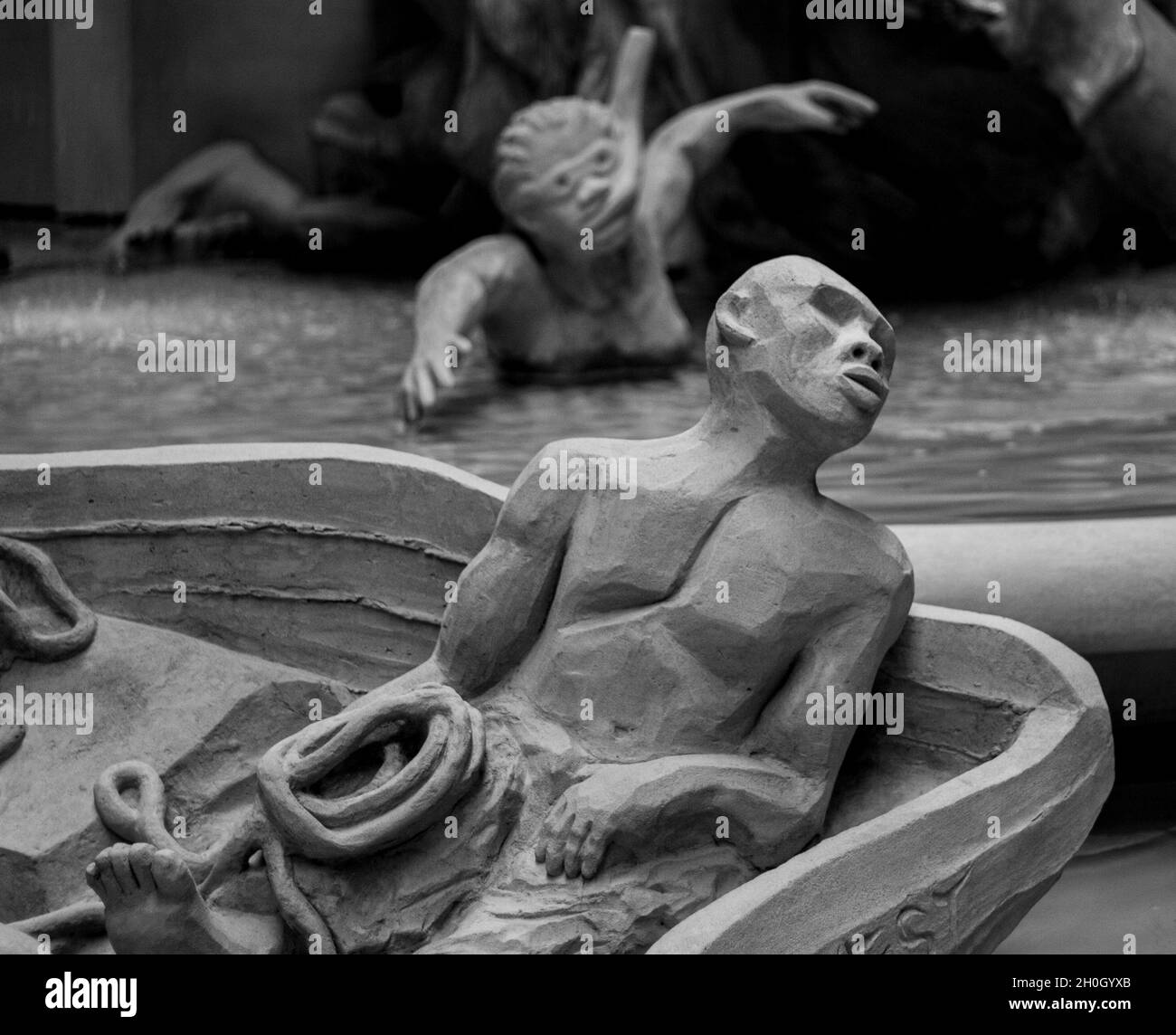 Dettaglio dall'installazione di Fons Americanus di Kara Walker al Tate Modern di Londra Foto Stock