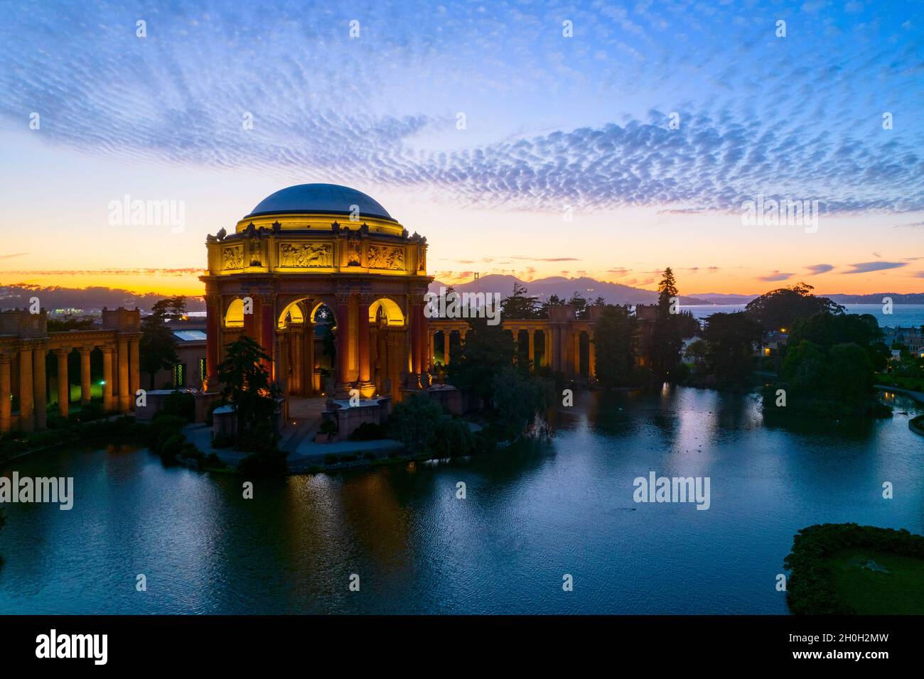Il Palazzo delle Belle Arti, San Francisco Foto Stock