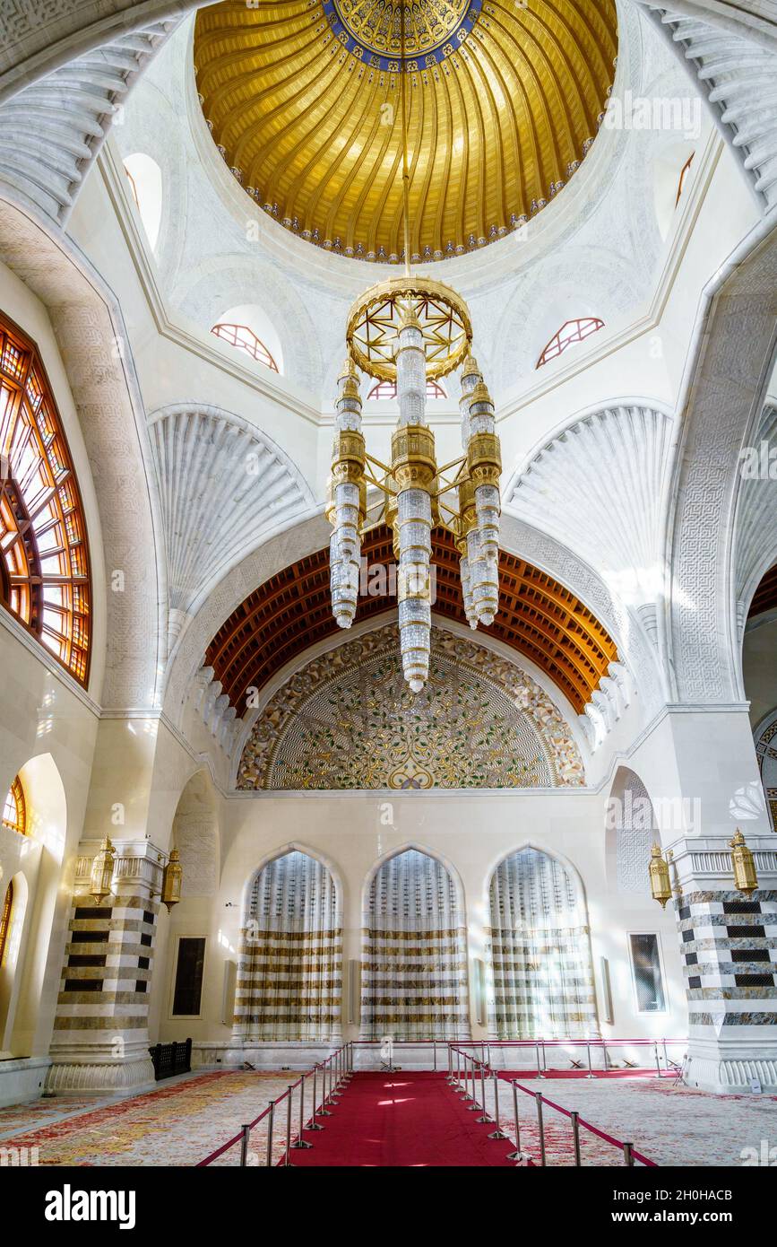 4 dicembre 2016, Muscat, Oman: Sala di preghiera della moschea Muhammad al-Amin a Muscat, Oman Foto Stock