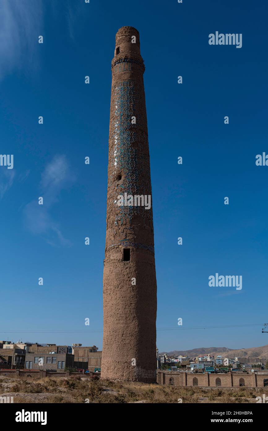 Musalla minareti di Herat, Herat, Afghanistan Foto Stock