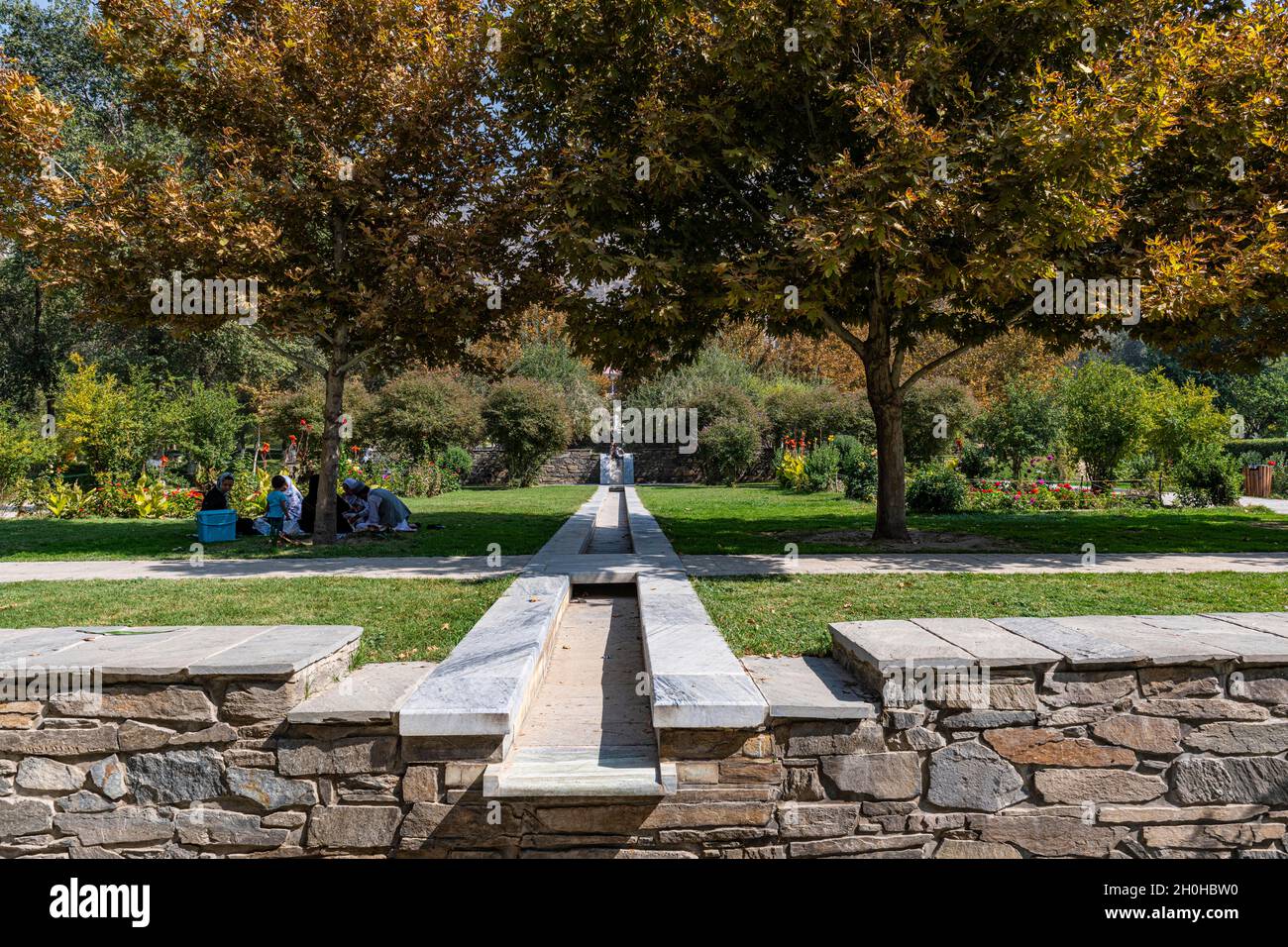 Giardini di Babur, Kabul, Afghanistan Foto Stock