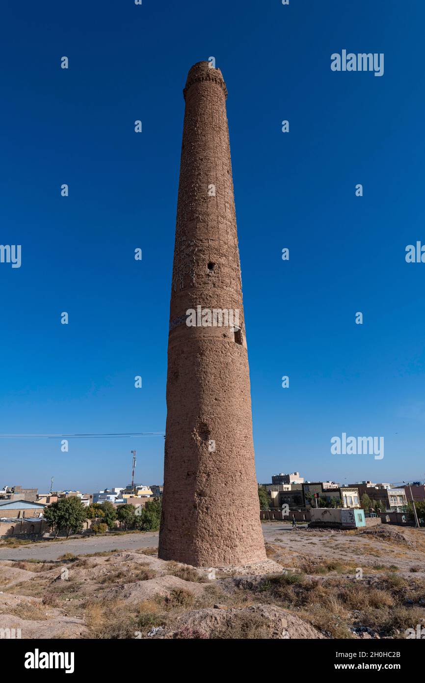 Musalla minareti di Herat, Herat, Afghanistan Foto Stock