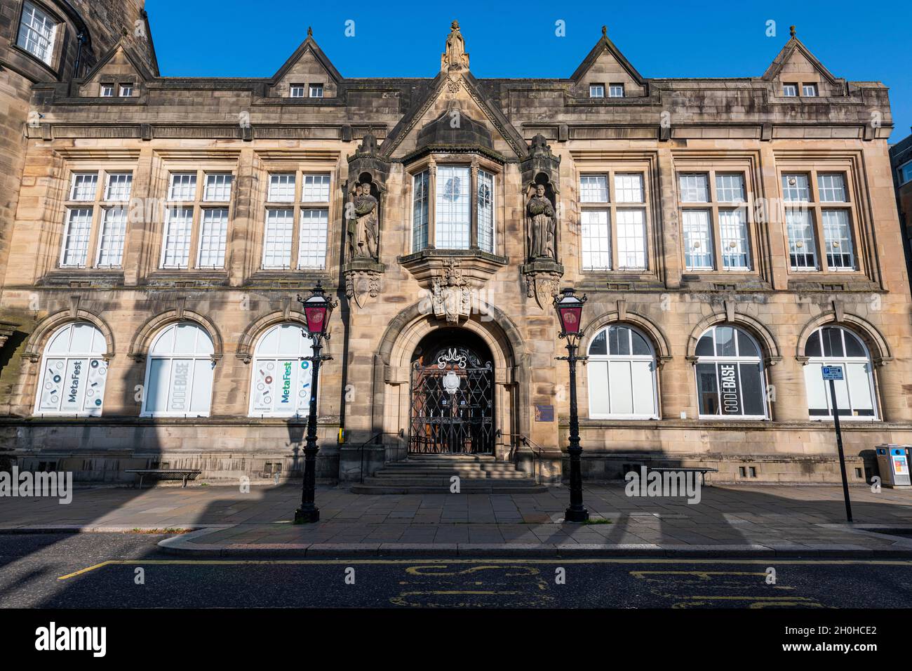 Quartiere storico di Stirling, Scozia, Regno Unito Foto Stock