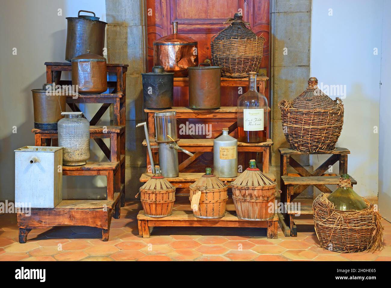 Navi storiche, produttore di profumi, Fragonard, Grasse, Var, Provenza, Francia meridionale, Francia Foto Stock