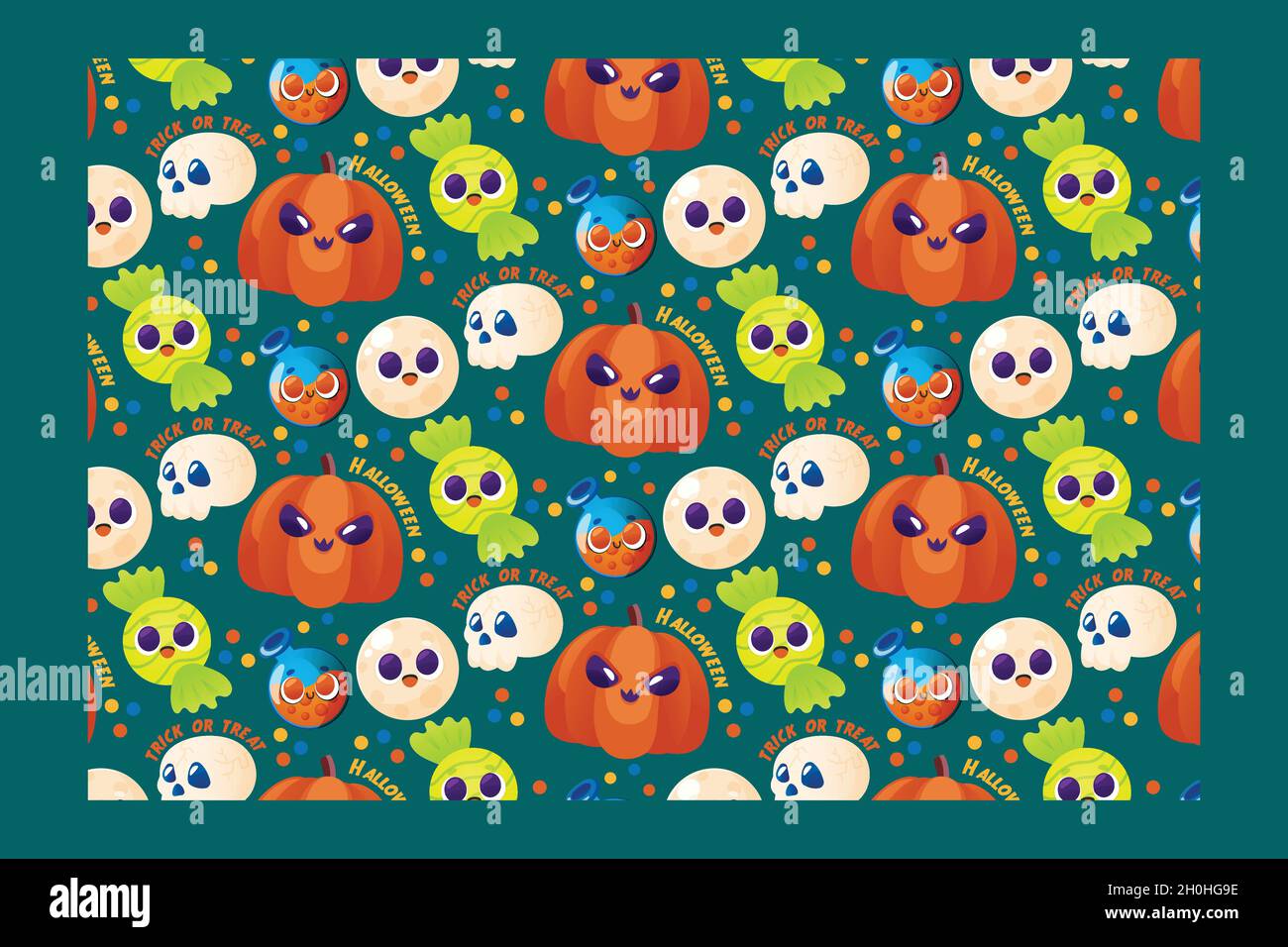 Carino disegno a mano di Halloween disegno vettore disegno illustrazione Illustrazione Vettoriale