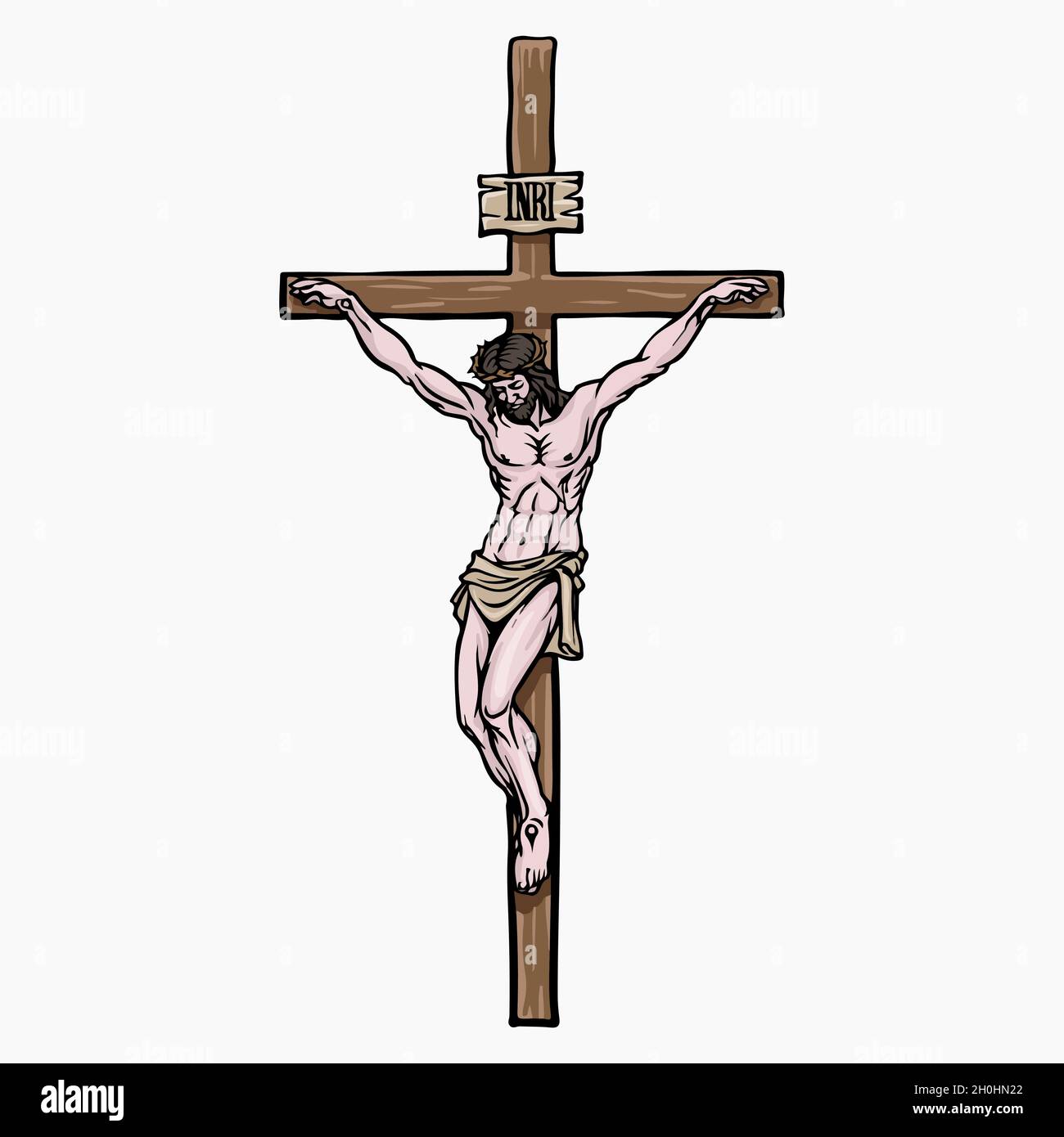 Gesù Cristo Vector Illustrazione Clipart Illustrazione Vettoriale
