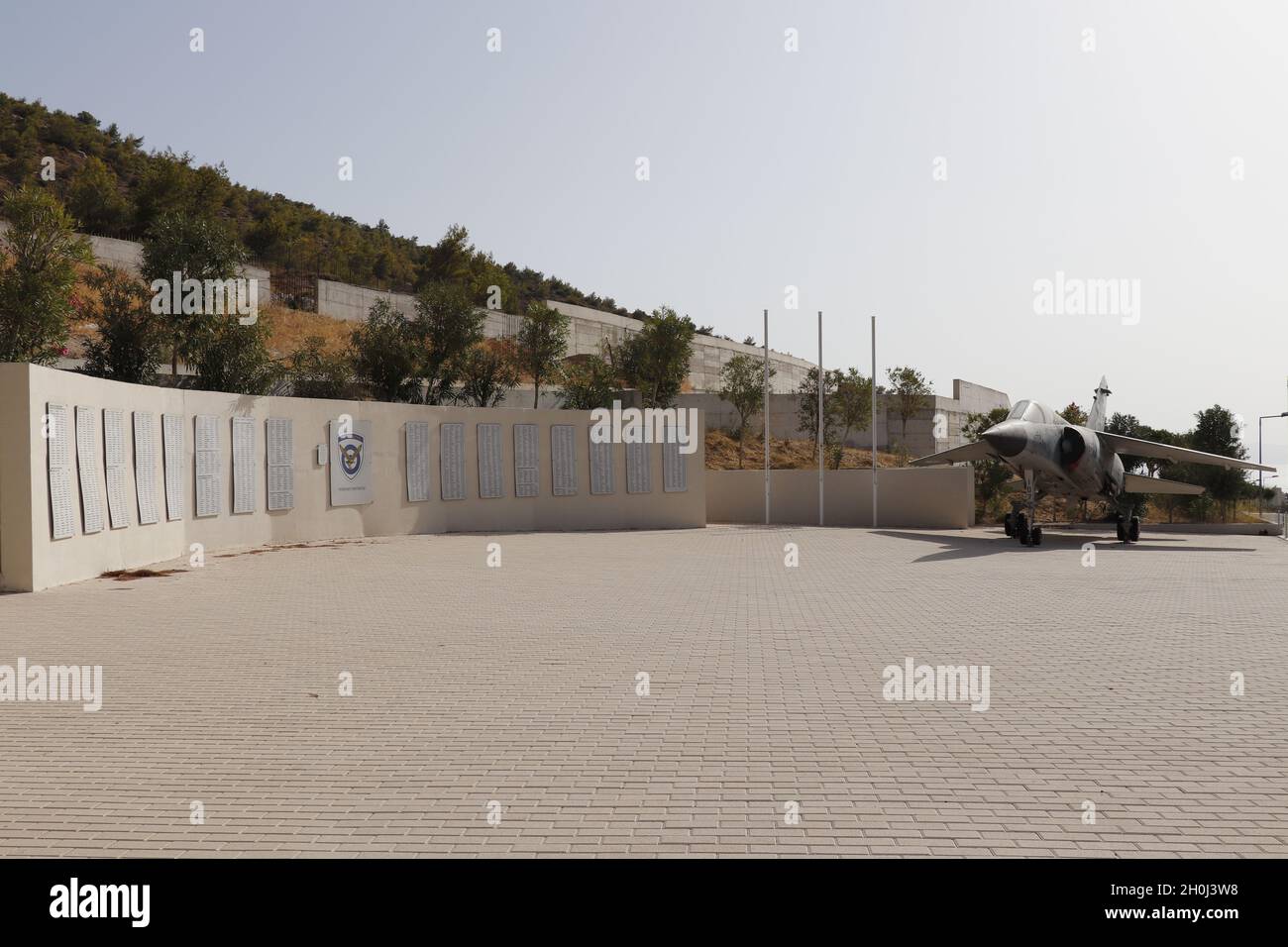 Cimitero dell'aviazione ellenica Glyfada Foto Stock